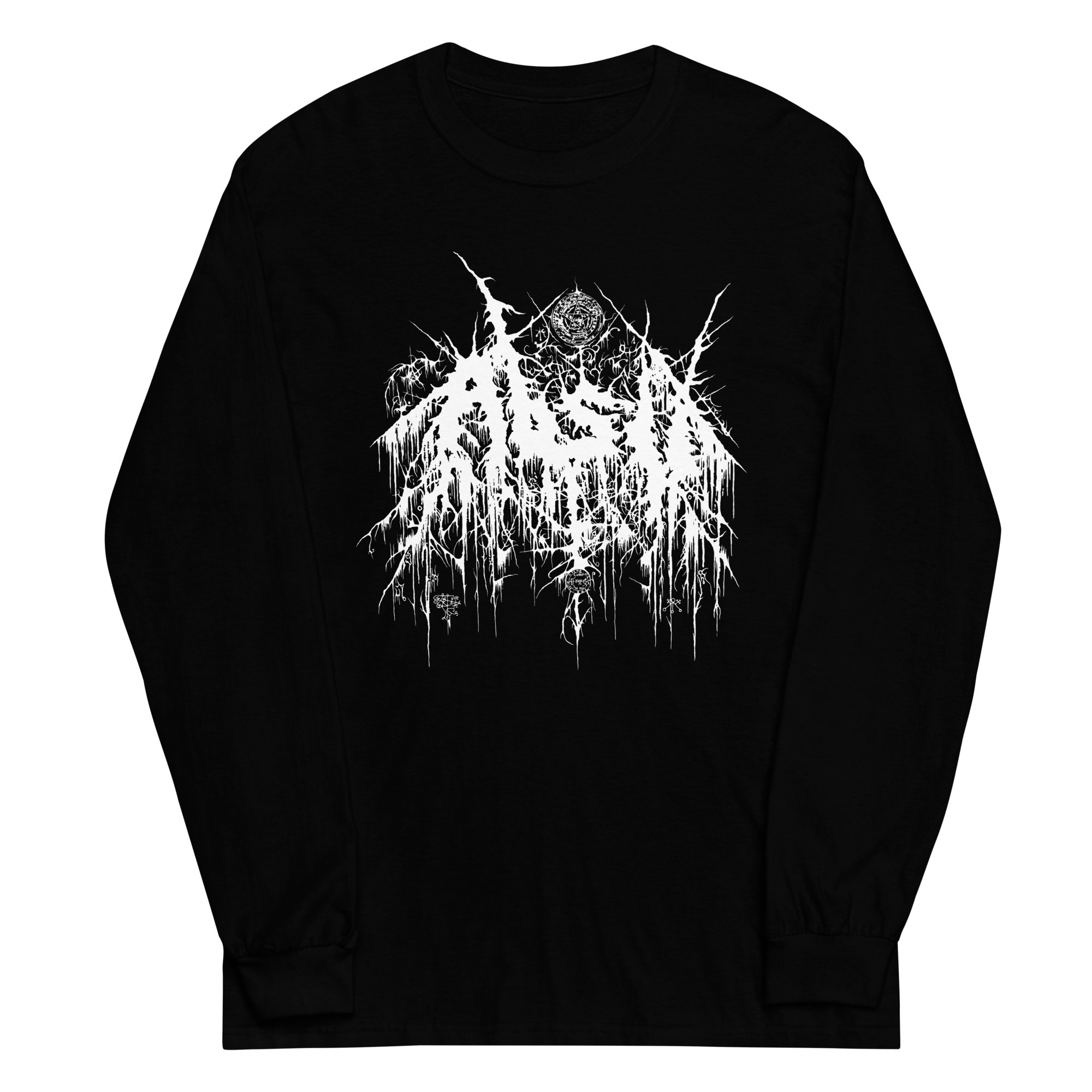 ABSU - LOGO 1992 (WHITE PRINT) LONG SLEEVE | Black Montanas